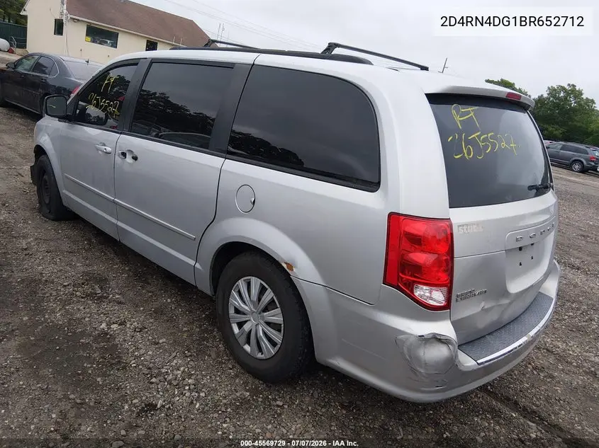 2011 Dodge Grand Caravan Express VIN: 2D4RN4DG1BR652712 Lot: 45569729