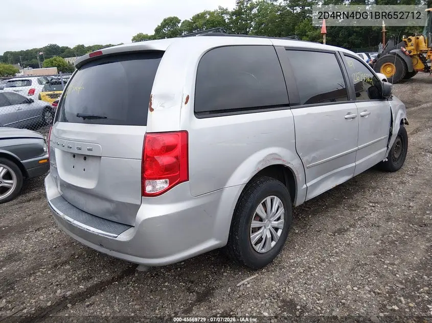2011 Dodge Grand Caravan Express VIN: 2D4RN4DG1BR652712 Lot: 45569729