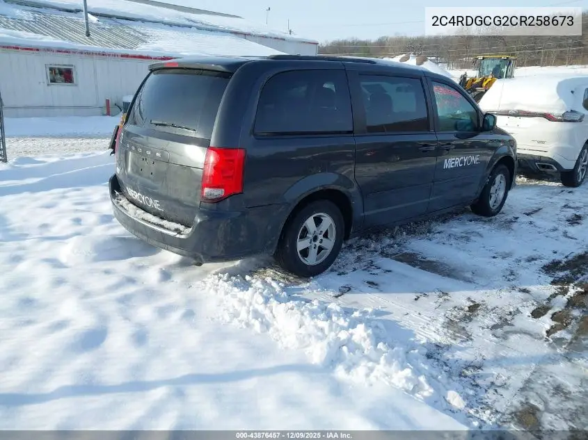2C4RDGCG2CR258673 2012 Dodge Grand Caravan Sxt