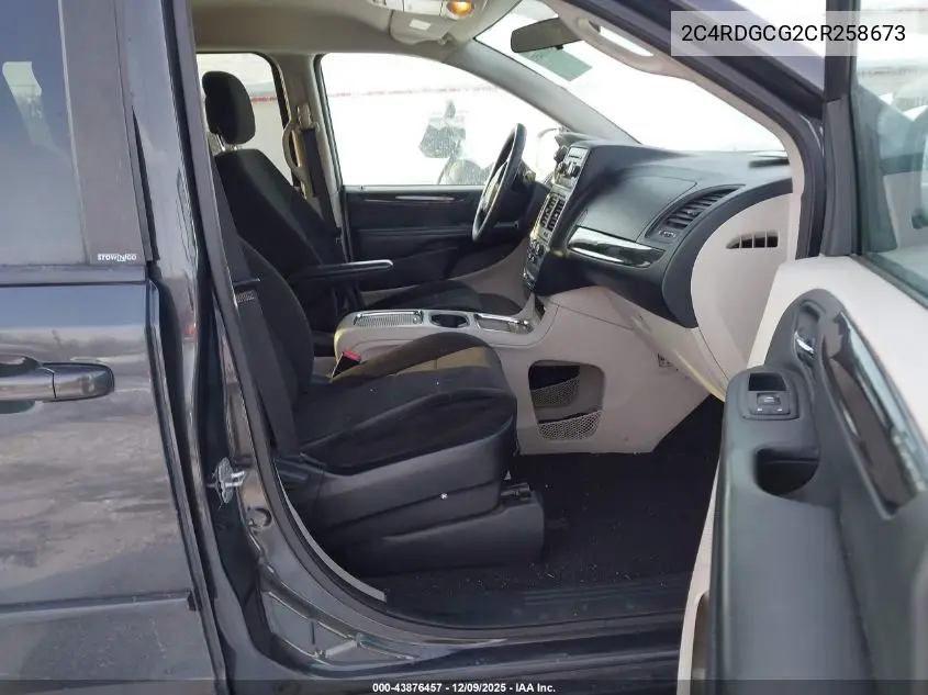 2C4RDGCG2CR258673 2012 Dodge Grand Caravan Sxt