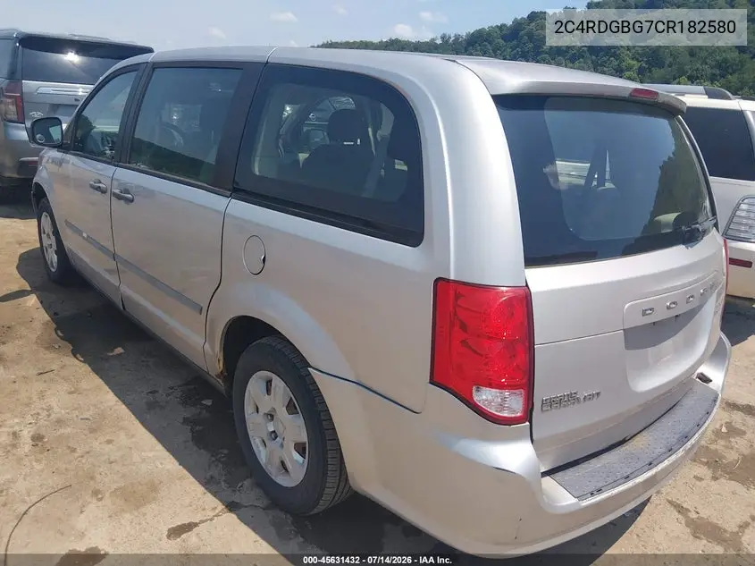 2012 Dodge Grand Caravan Se/Avp VIN: 2C4RDGBG7CR182580 Lot: 45631432