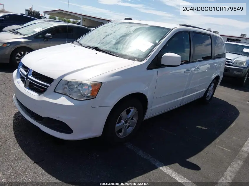 2012 Dodge Grand Caravan Sxt VIN: 2C4RDGCG1CR179849 Lot: 45678338