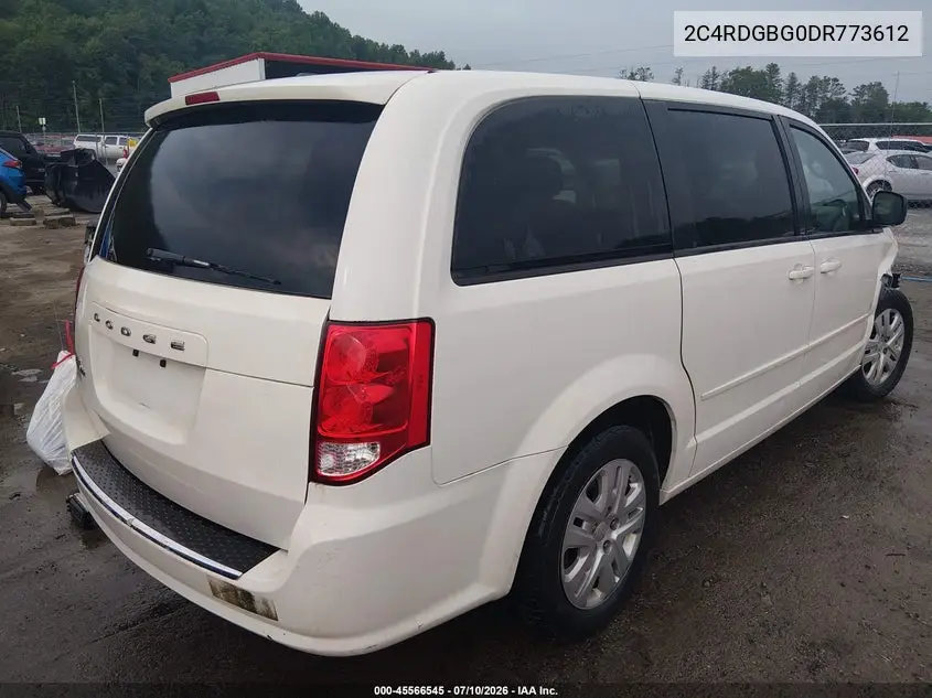 2013 Dodge Grand Caravan Se VIN: 2C4RDGBG0DR773612 Lot: 45566545
