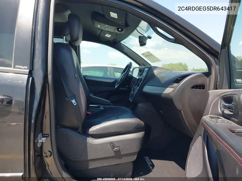 2013 Dodge Grand Caravan R/T VIN: 2C4RDGEG5DR643417 Lot: 45586595
