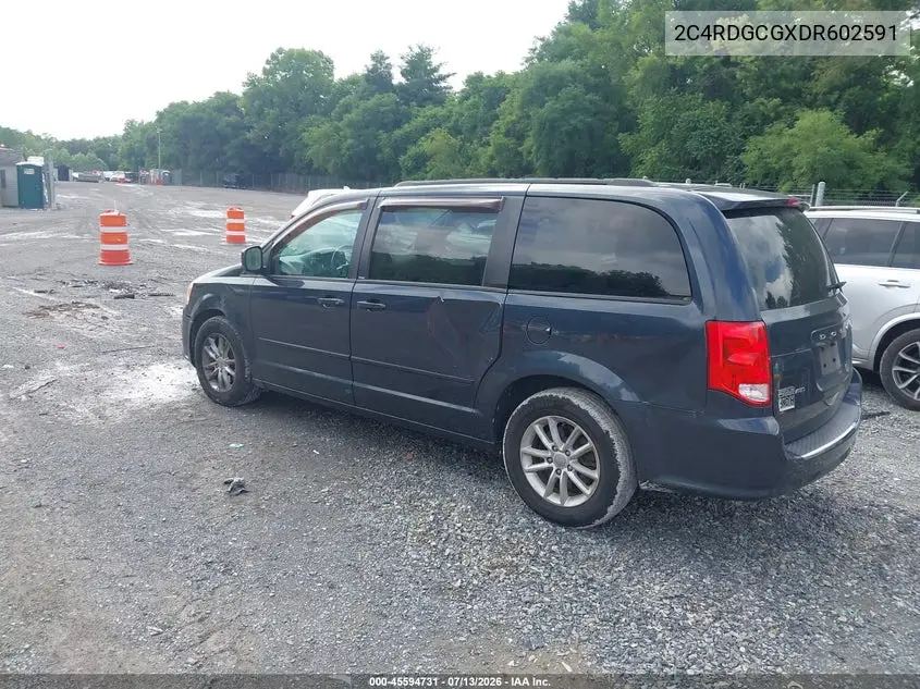 2013 Dodge Grand Caravan Sxt VIN: 2C4RDGCGXDR602591 Lot: 45594731