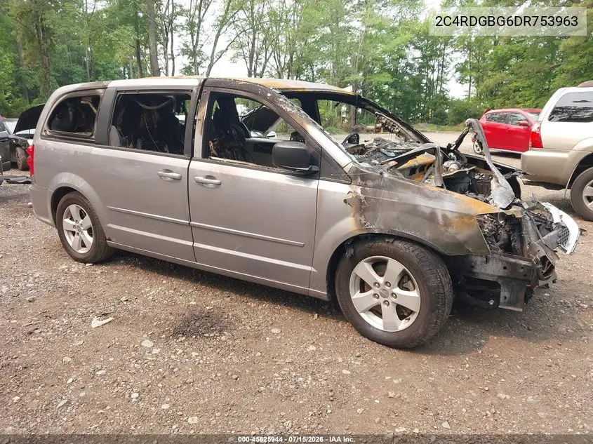 2013 Dodge Grand Caravan Se VIN: 2C4RDGBG6DR753963 Lot: 45625944