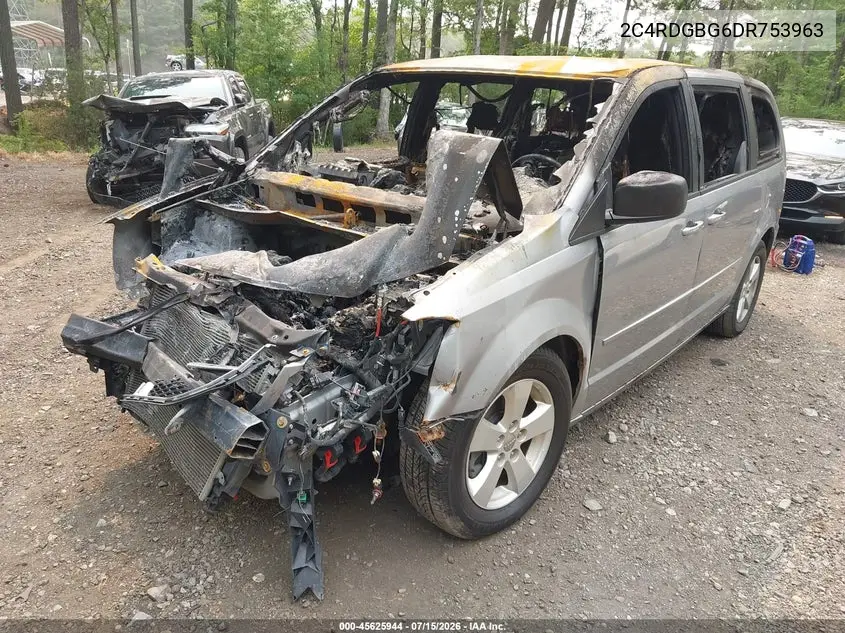 2013 Dodge Grand Caravan Se VIN: 2C4RDGBG6DR753963 Lot: 45625944
