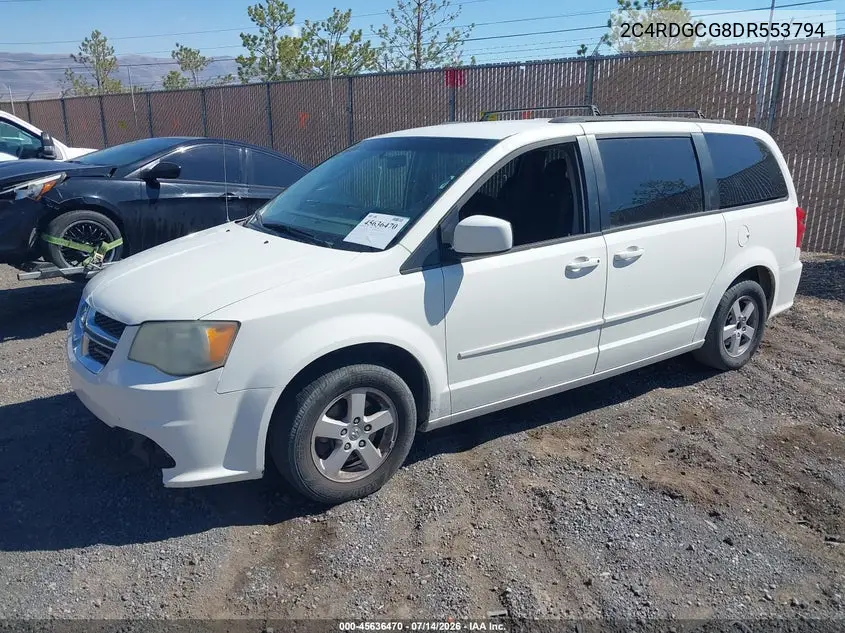 2013 Dodge Grand Caravan Sxt VIN: 2C4RDGCG8DR553794 Lot: 45636470