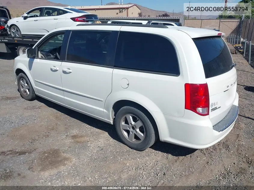 2013 Dodge Grand Caravan Sxt VIN: 2C4RDGCG8DR553794 Lot: 45636470