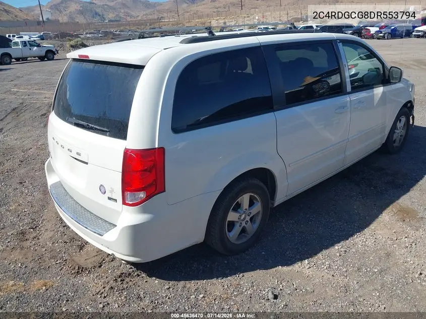 2013 Dodge Grand Caravan Sxt VIN: 2C4RDGCG8DR553794 Lot: 45636470