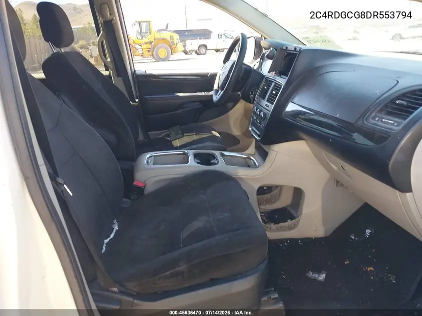 2013 Dodge Grand Caravan Sxt VIN: 2C4RDGCG8DR553794 Lot: 45636470