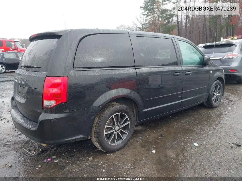 2C4RDGBGXER470239 2014 Dodge Grand Caravan Se 30Th Anniversary