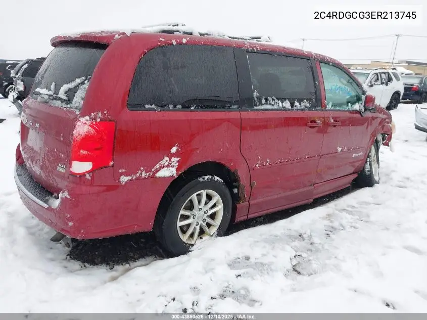 2C4RDGCG3ER213745 2014 Dodge Grand Caravan Sxt
