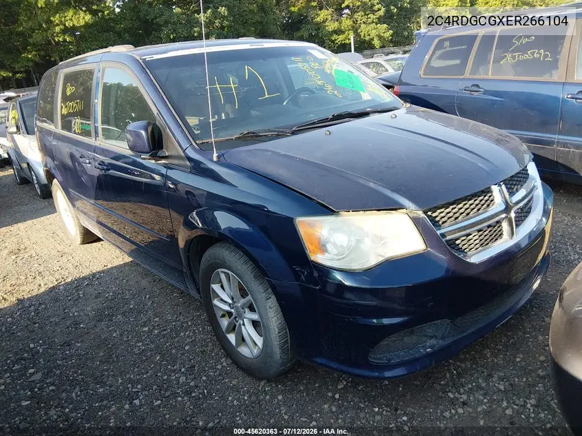 2014 Dodge Grand Caravan Sxt VIN: 2C4RDGCGXER266104 Lot: 45620363