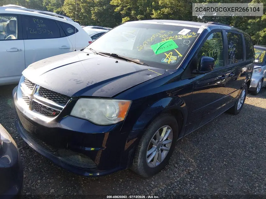 2014 Dodge Grand Caravan Sxt VIN: 2C4RDGCGXER266104 Lot: 45620363