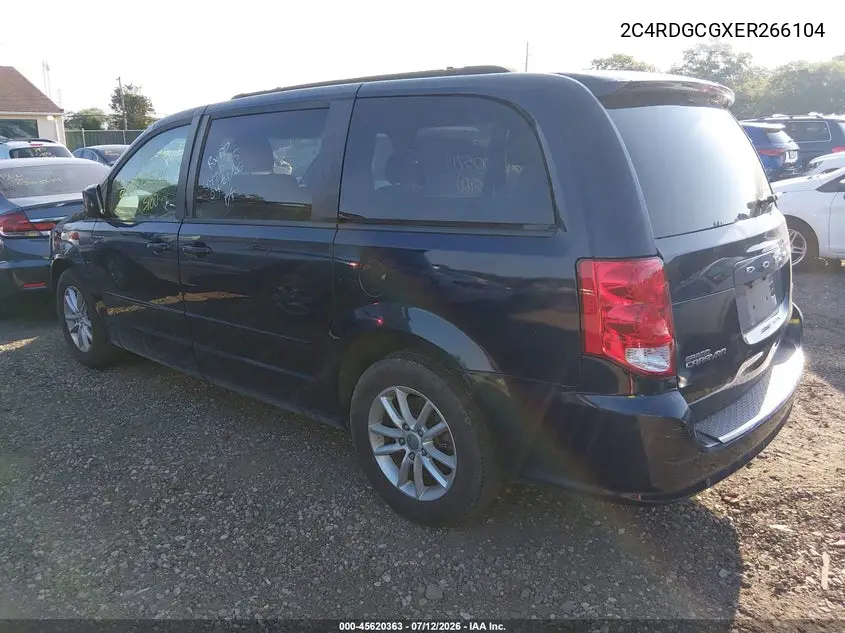 2014 Dodge Grand Caravan Sxt VIN: 2C4RDGCGXER266104 Lot: 45620363