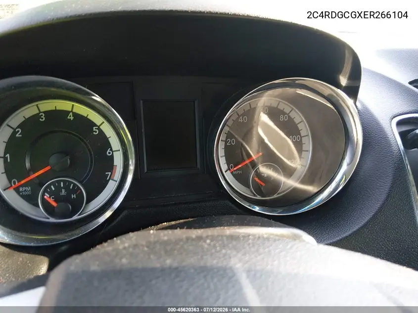 2014 Dodge Grand Caravan Sxt VIN: 2C4RDGCGXER266104 Lot: 45620363