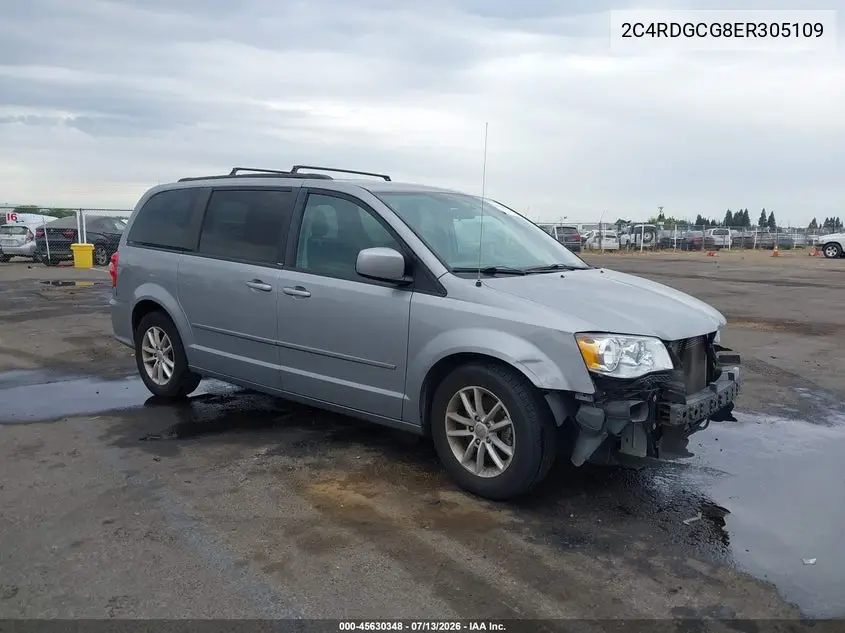 2014 Dodge Grand Caravan Sxt VIN: 2C4RDGCG8ER305109 Lot: 45630348
