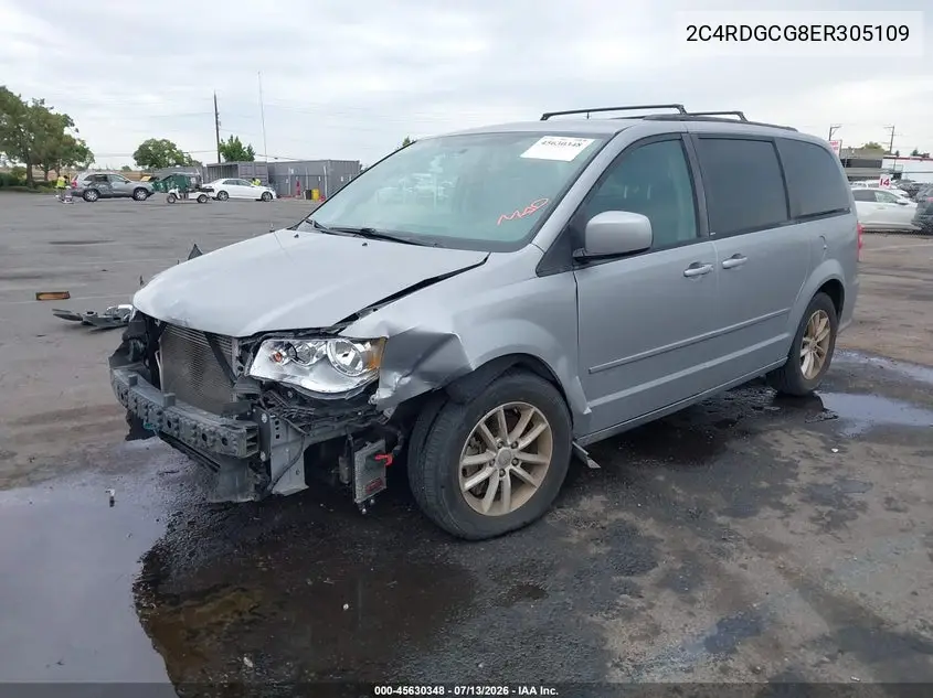 2014 Dodge Grand Caravan Sxt VIN: 2C4RDGCG8ER305109 Lot: 45630348
