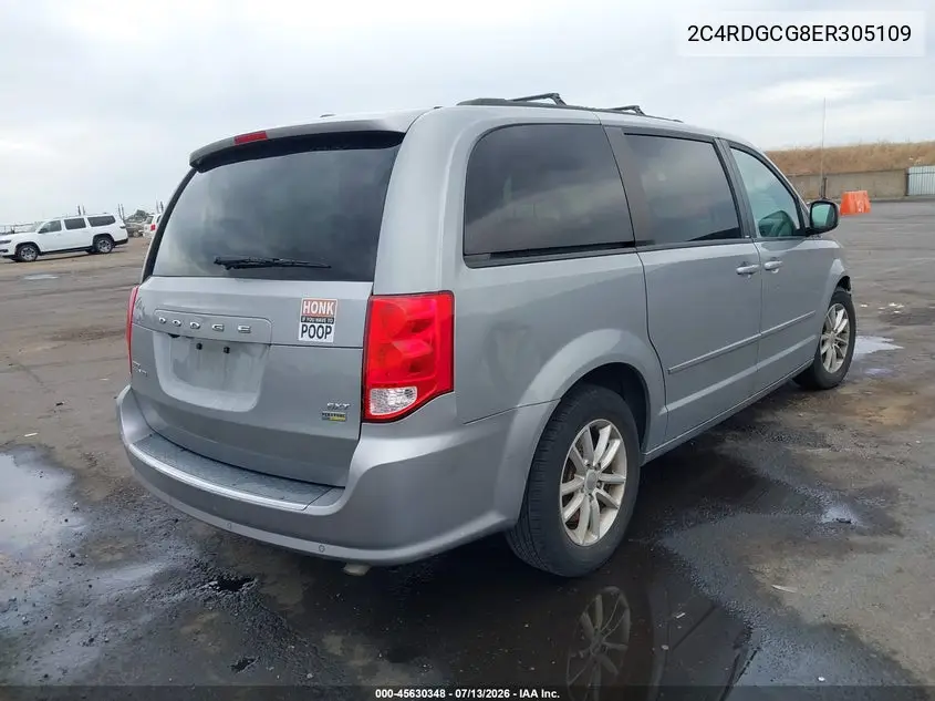 2014 Dodge Grand Caravan Sxt VIN: 2C4RDGCG8ER305109 Lot: 45630348