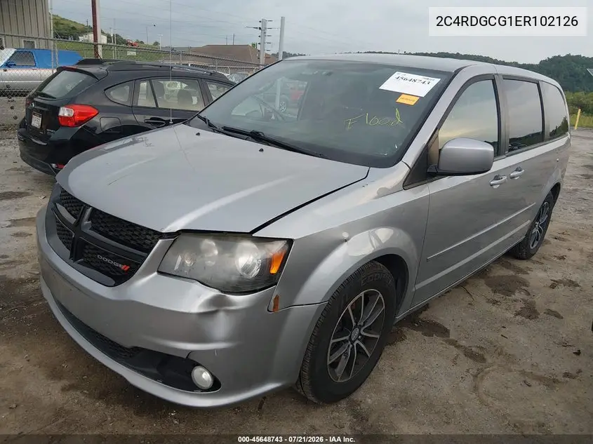 2014 Dodge Grand Caravan Sxt VIN: 2C4RDGCG1ER102126 Lot: 45648743