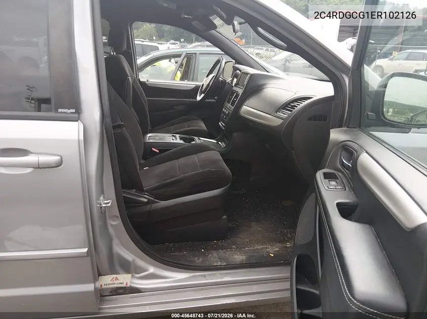 2014 Dodge Grand Caravan Sxt VIN: 2C4RDGCG1ER102126 Lot: 45648743