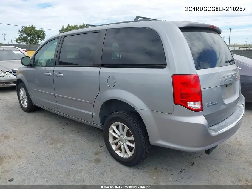 2014 Dodge Grand Caravan Sxt VIN: 2C4RDGCG8ER210257 Lot: 45650074