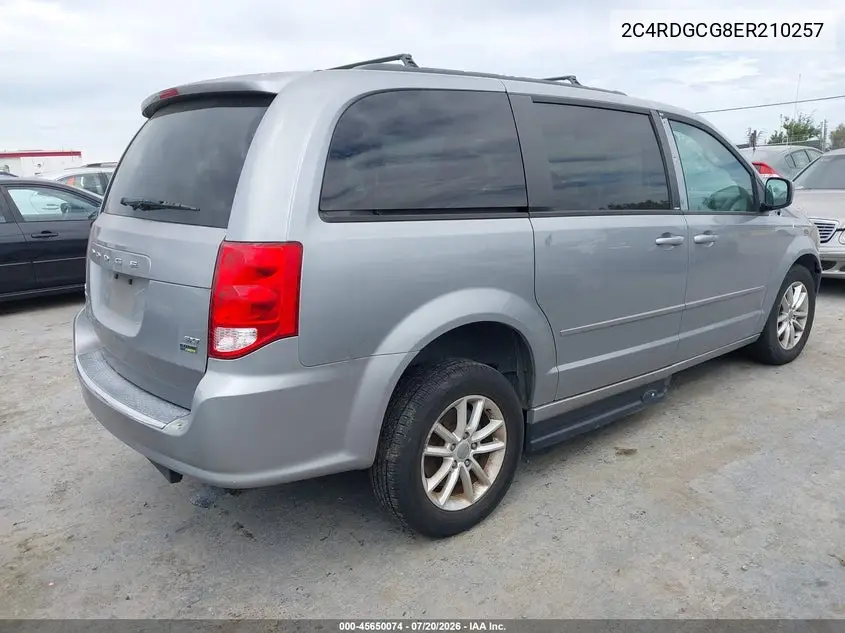2014 Dodge Grand Caravan Sxt VIN: 2C4RDGCG8ER210257 Lot: 45650074