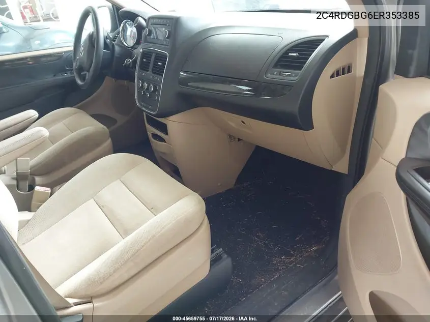 2014 Dodge Grand Caravan Se VIN: 2C4RDGBG6ER353385 Lot: 45659755