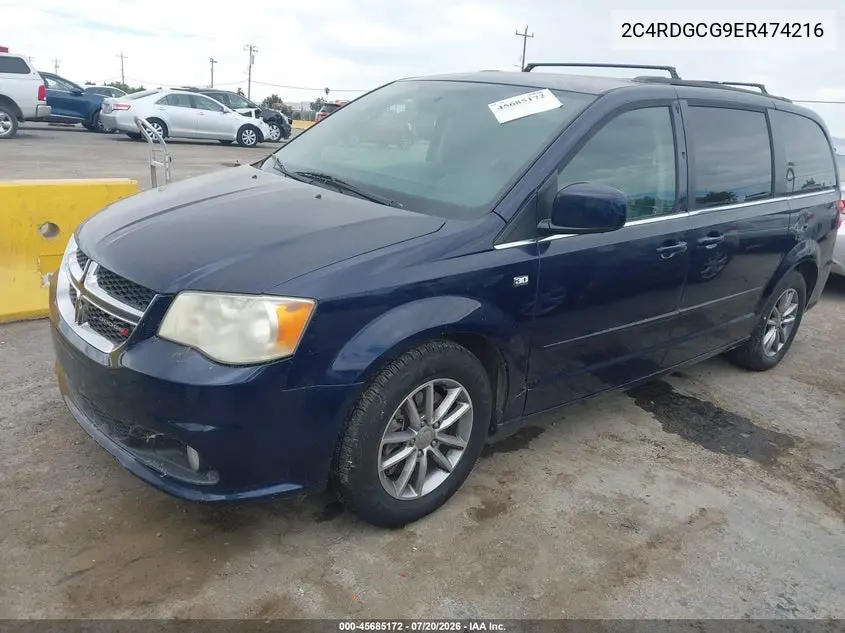 2014 Dodge Grand Caravan Sxt 30Th Anniversary VIN: 2C4RDGCG9ER474216 Lot: 45685172