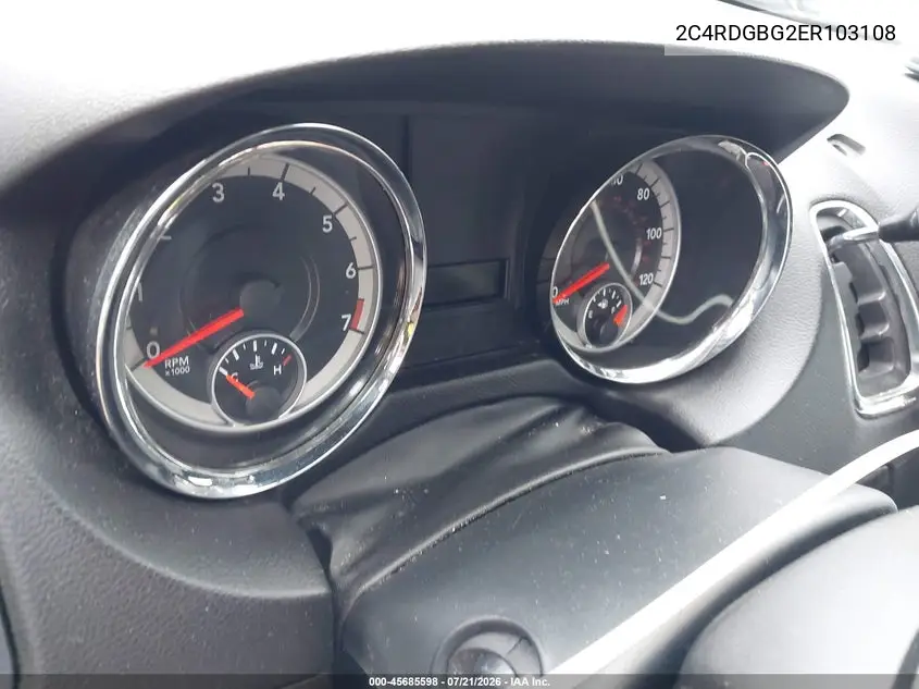 2014 Dodge Grand Caravan Se VIN: 2C4RDGBG2ER103108 Lot: 45685598