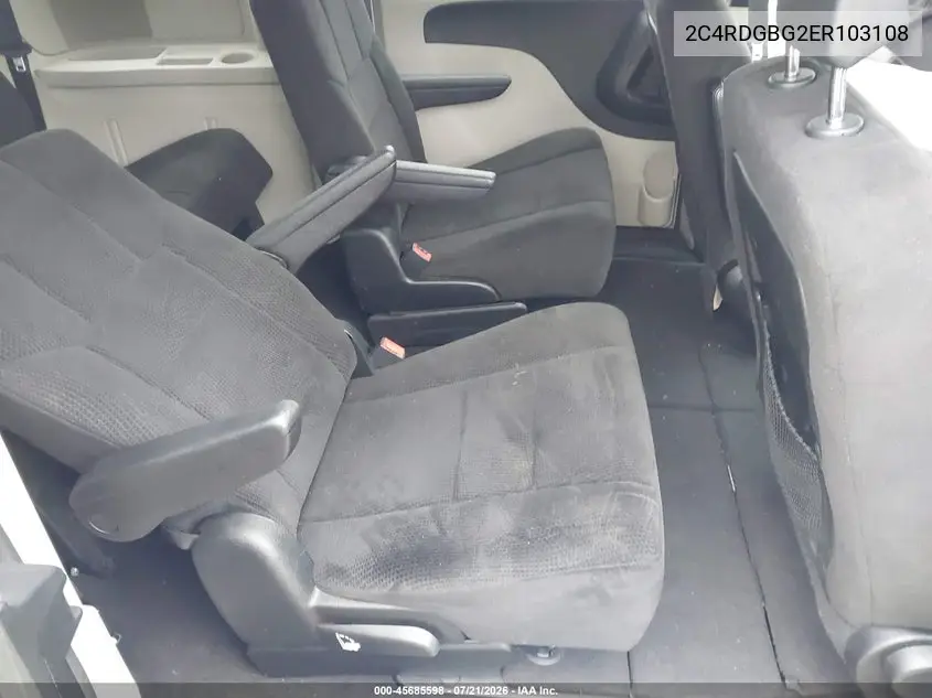 2014 Dodge Grand Caravan Se VIN: 2C4RDGBG2ER103108 Lot: 45685598