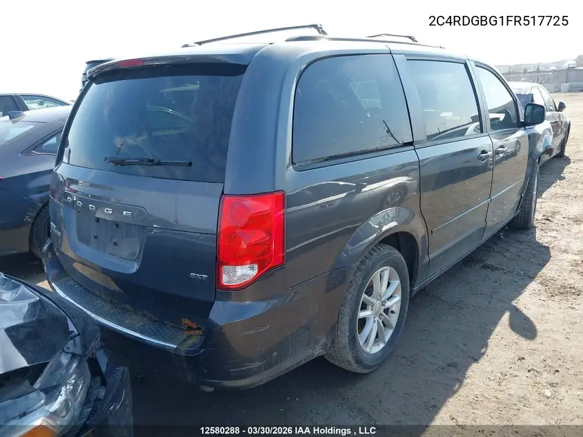 2015 Dodge Grand Caravan Se VIN: 2C4RDGBG1FR517725 Lot: 12580288