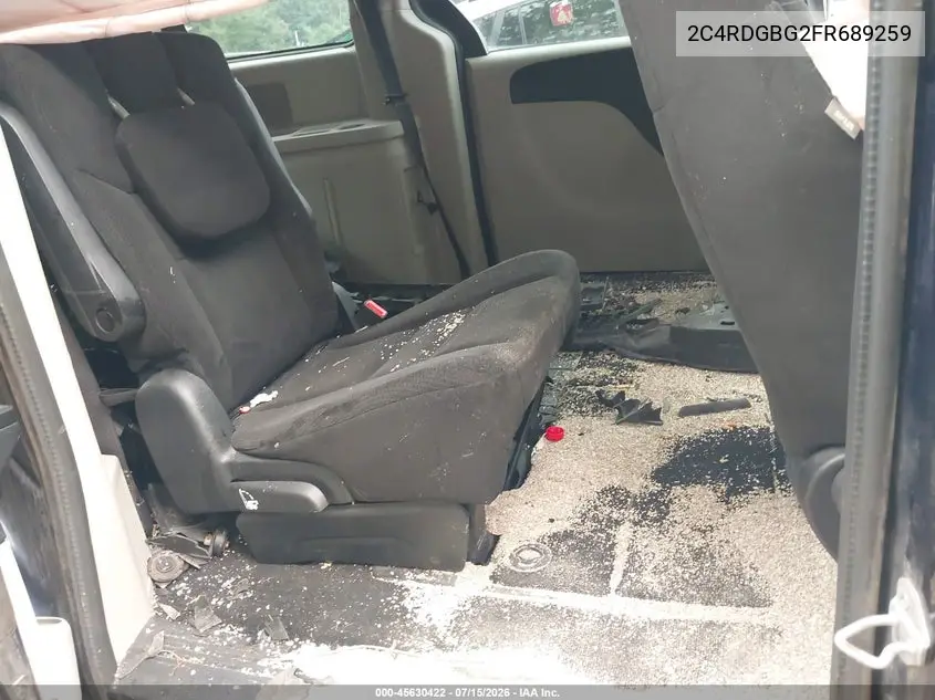 2015 Dodge Grand Caravan Se VIN: 2C4RDGBG2FR689259 Lot: 45630422