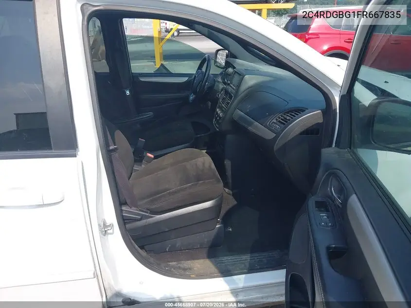 2015 Dodge Grand Caravan Se VIN: 2C4RDGBG1FR667835 Lot: 45668907
