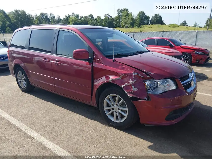 2015 Dodge Grand Caravan Sxt VIN: 2C4RDGCG1FR744797 Lot: 45682090