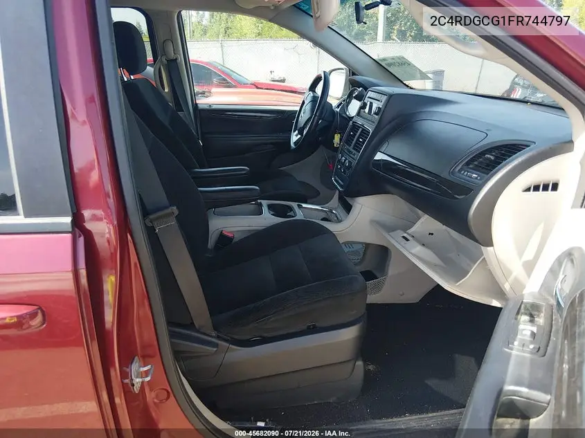 2015 Dodge Grand Caravan Sxt VIN: 2C4RDGCG1FR744797 Lot: 45682090