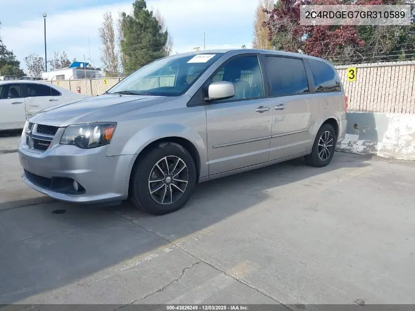 2C4RDGEG7GR310589 2016 Dodge Grand Caravan R/T