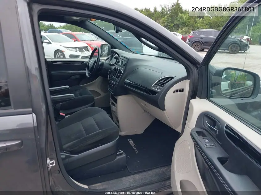 2016 Dodge Grand Caravan Se Plus VIN: 2C4RDGBG8GR361801 Lot: 45433194