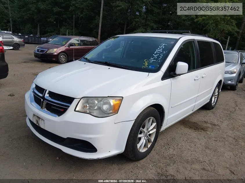 2016 Dodge Grand Caravan Sxt VIN: 2C4RDGCG5GR357462 Lot: 45678054