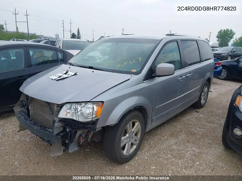 2017 Dodge Grand Caravan Gt VIN: 2C4RDGDG8HR774820 Lot: 20268809