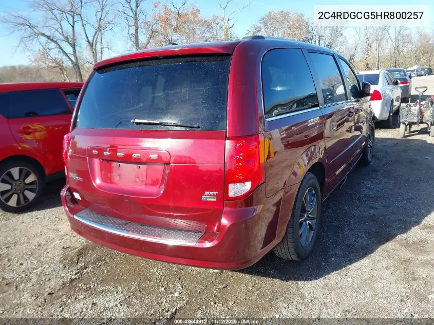 2C4RDGCG5HR800257 2017 Dodge Grand Caravan Sxt