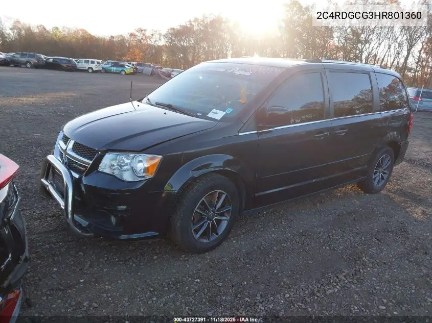 2C4RDGCG3HR801360 2017 Dodge Grand Caravan Sxt