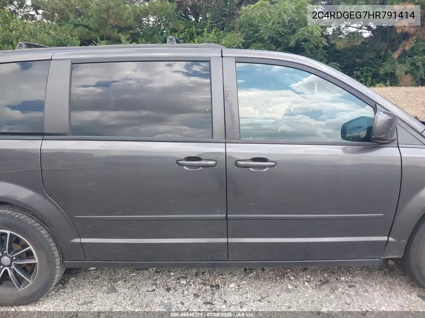 2017 Dodge Grand Caravan Gt VIN: 2C4RDGEG7HR791414 Lot: 45548371