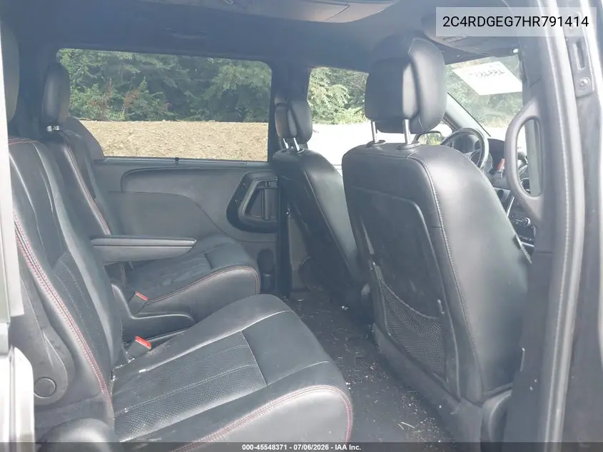 2017 Dodge Grand Caravan Gt VIN: 2C4RDGEG7HR791414 Lot: 45548371