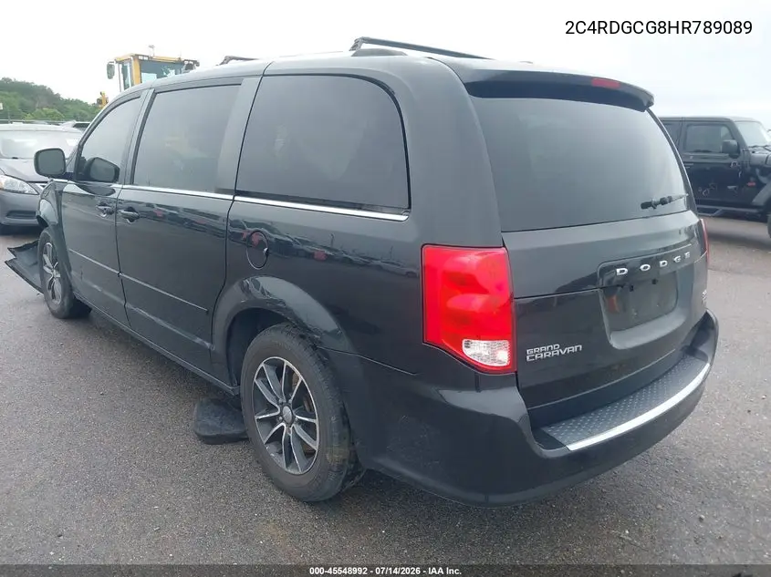 2017 Dodge Grand Caravan Sxt VIN: 2C4RDGCG8HR789089 Lot: 45548992