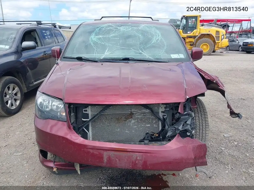 2017 Dodge Grand Caravan Gt VIN: 2C4RDGEG3HR813540 Lot: 45559672