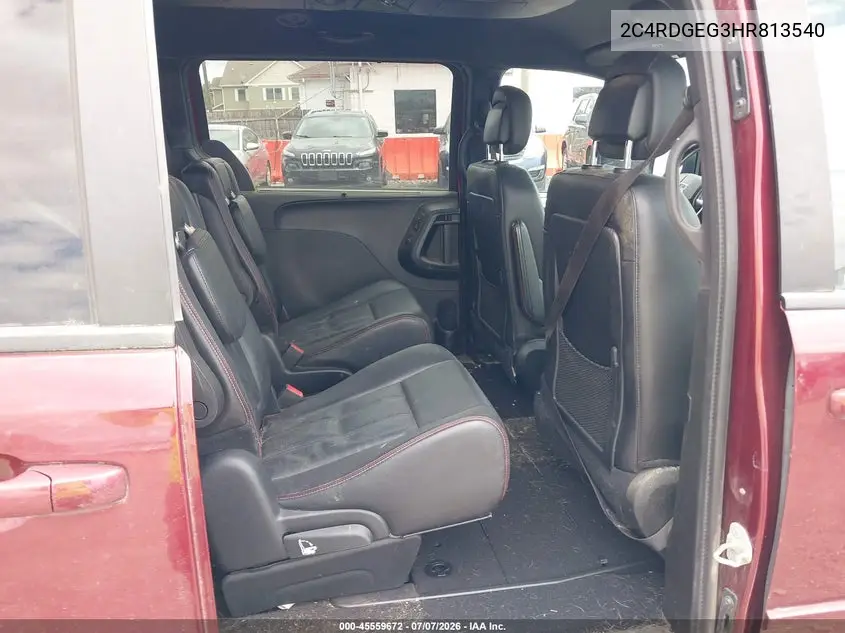 2017 Dodge Grand Caravan Gt VIN: 2C4RDGEG3HR813540 Lot: 45559672