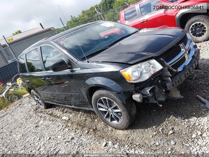 2017 Dodge Grand Caravan Sxt VIN: 2C4RDGCG0HR806841 Lot: 45661917