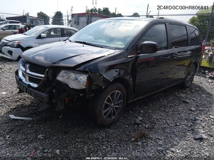 2017 Dodge Grand Caravan Sxt VIN: 2C4RDGCG0HR806841 Lot: 45661917